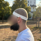 Chéchia Misry Taupe - Bande Blanche